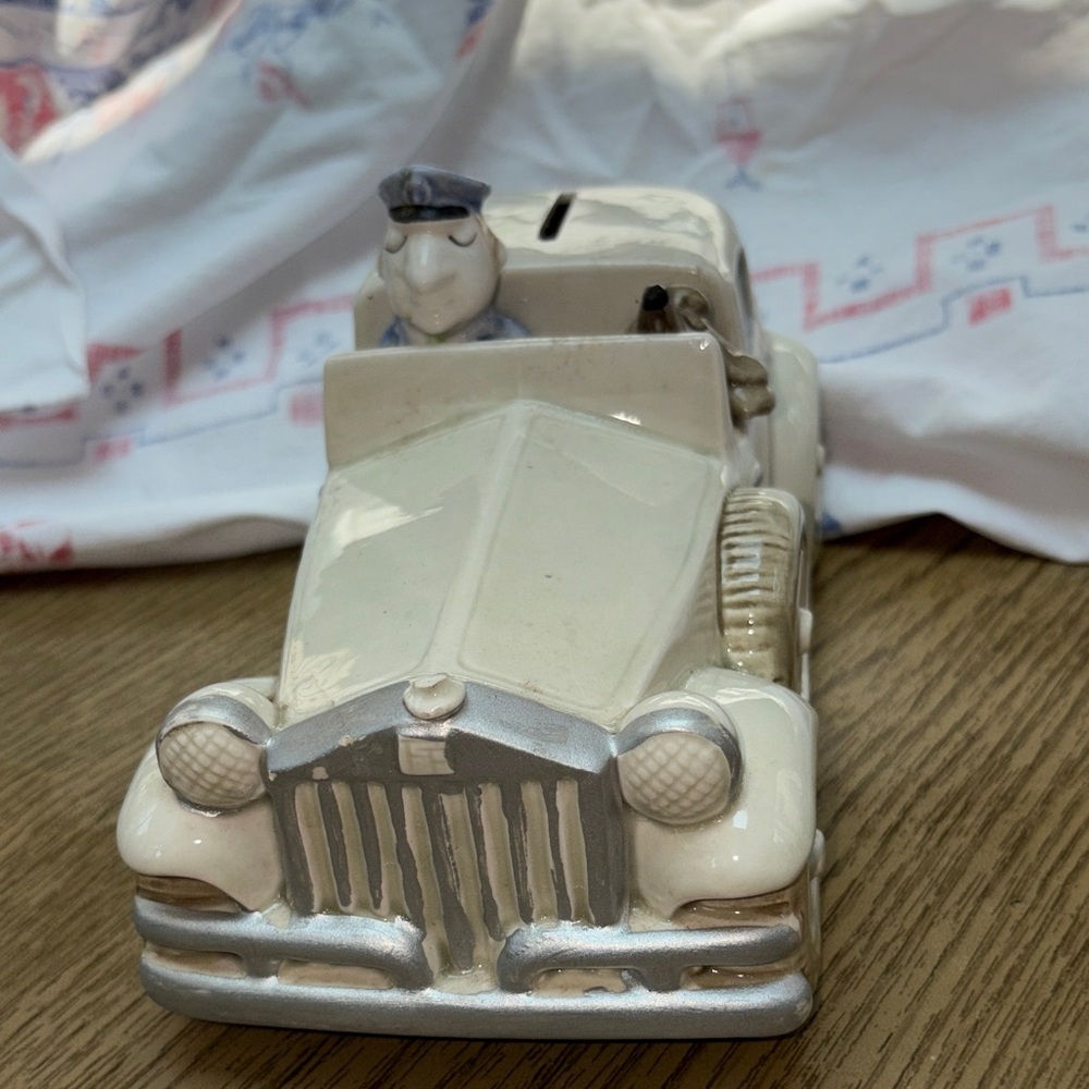 Vintage Fitz and Floyd Rolls Royce Porcelain Bank